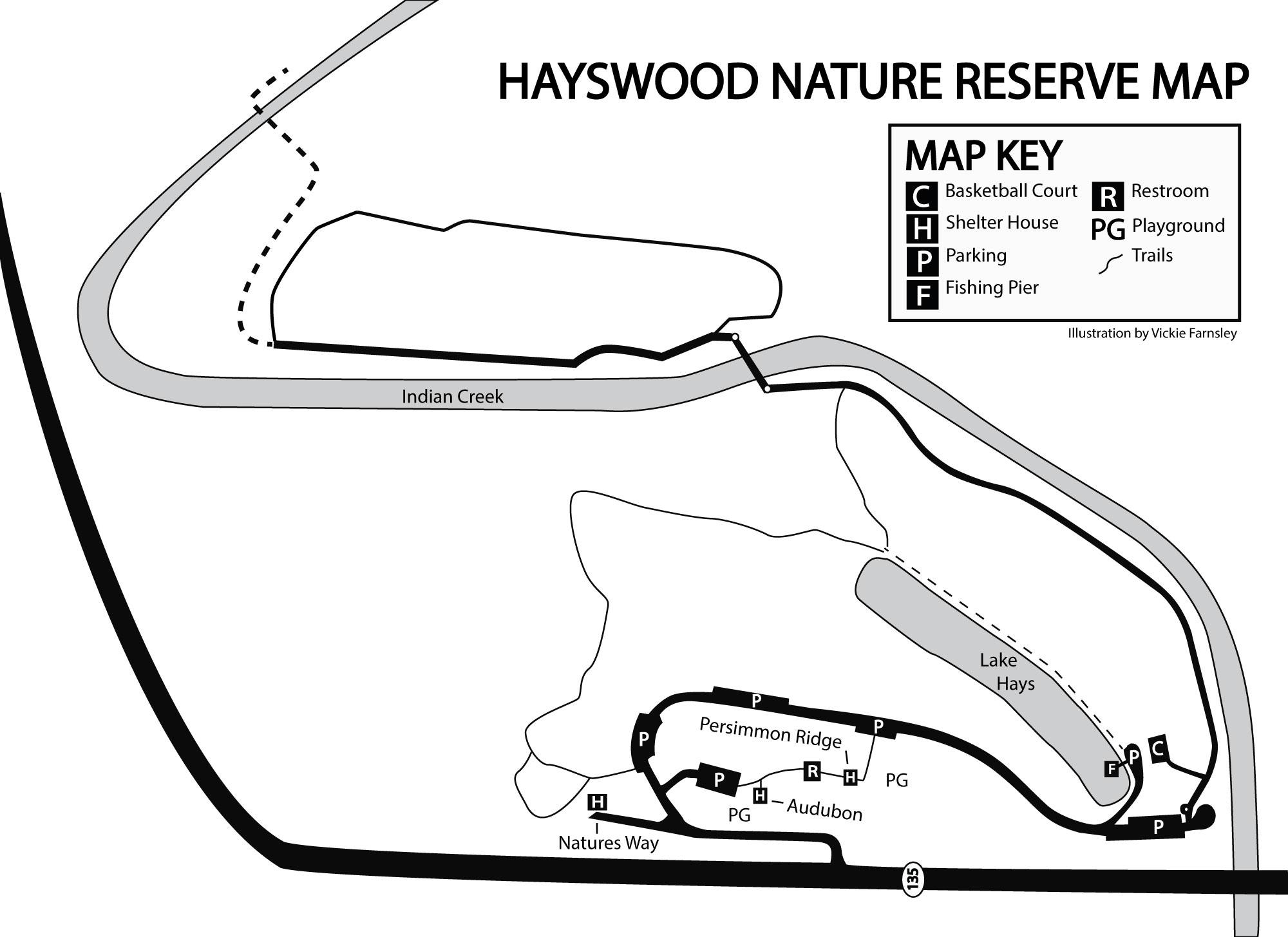 Hayswood Nature Reserve Park Map