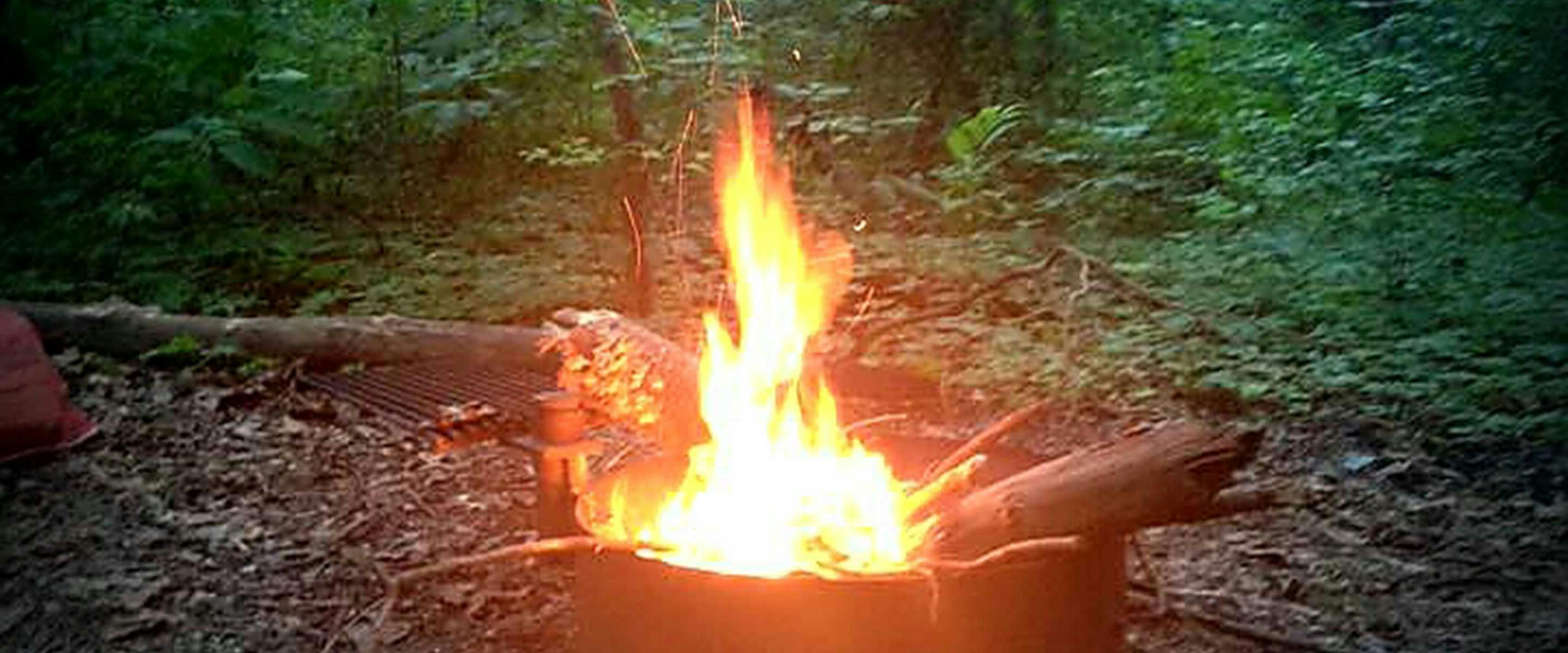 photo of warm orange campfire