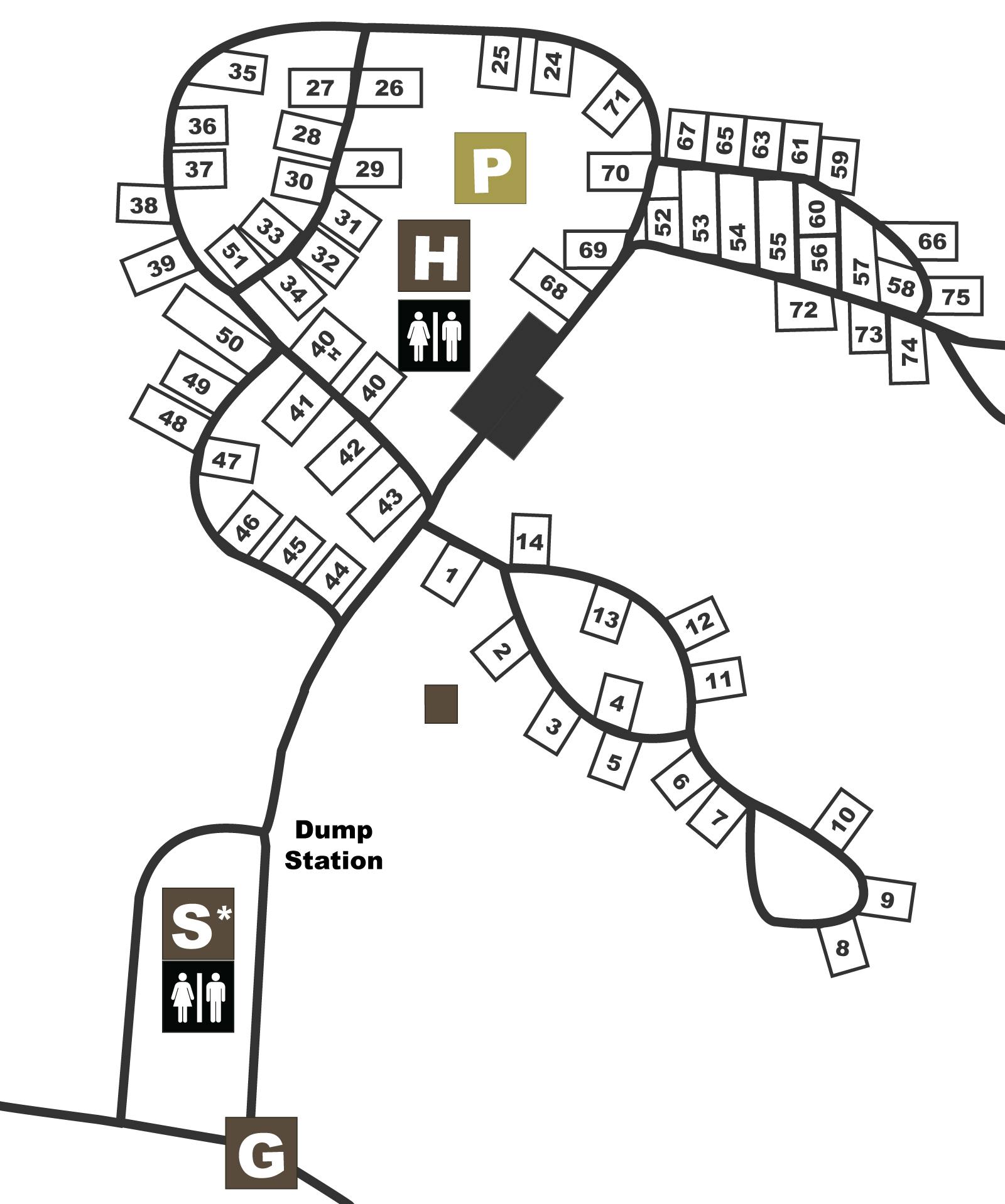 Buffalo Trace Park Campground Map